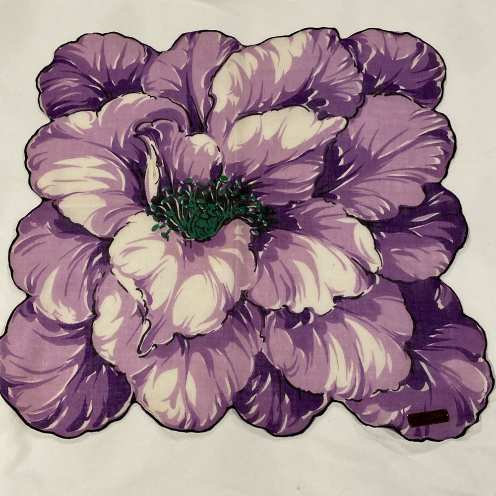 Vintage Flower Bernard Wolf Handkerchief